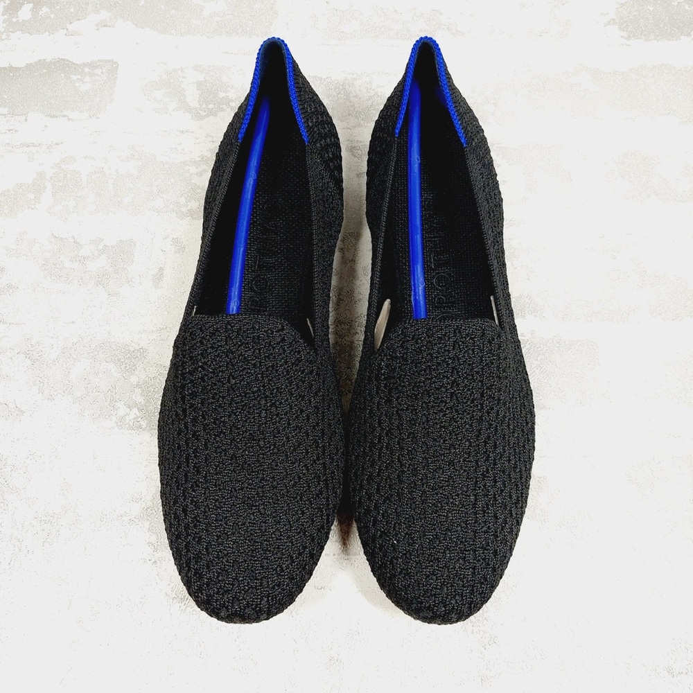 NEW Rothy's The Flat Black Knit Round Toe Slip On Loafers C329 - Picture 5 of 8